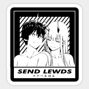 Zero Two and Hiro Love Sticker